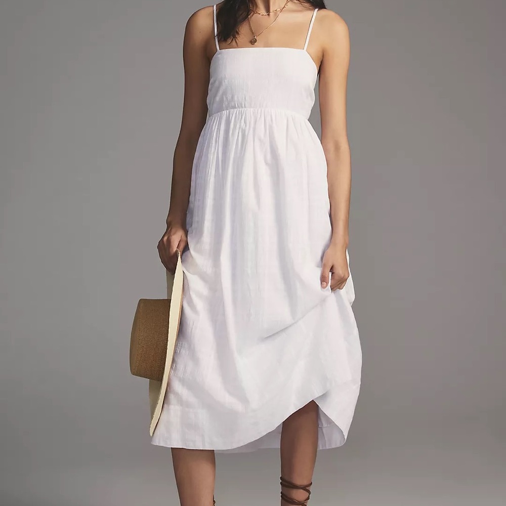 Sunday in Brooklyn Squareneck Midi Dress by Anthropologie, Size S/M